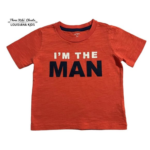 Carter's 24m I'm The Man Appliqué Tee Shirt - Picture 1 of 4